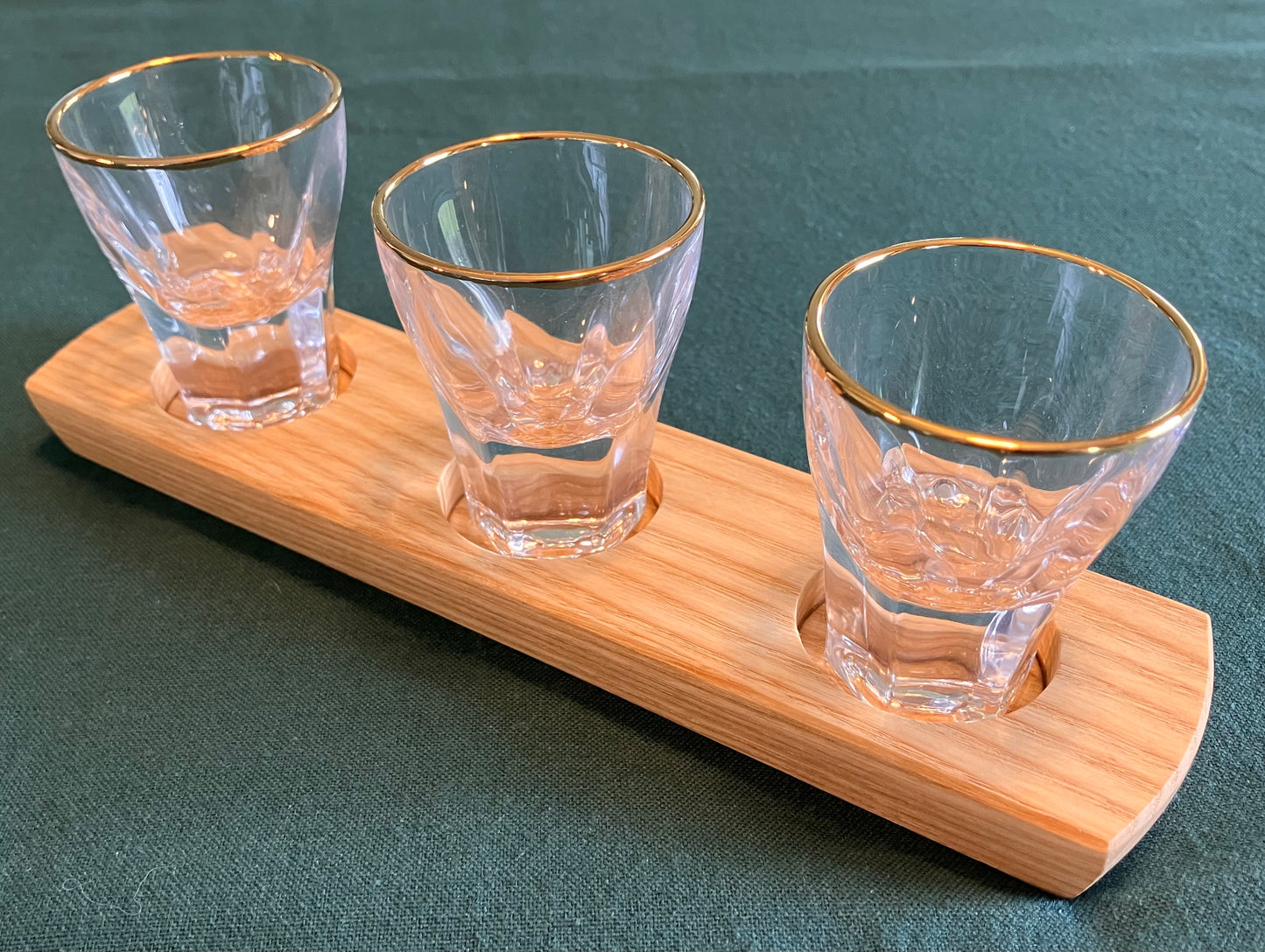 Ash 3-Hole Shot Glass/Tealight Candle Holder