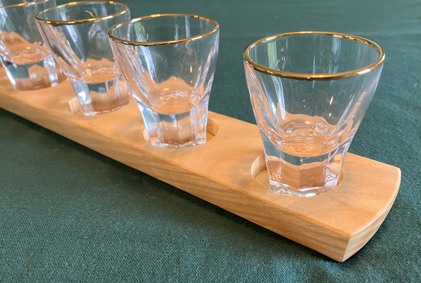 Ash 5-Hole Shot Glass/Tealight Candle Holder