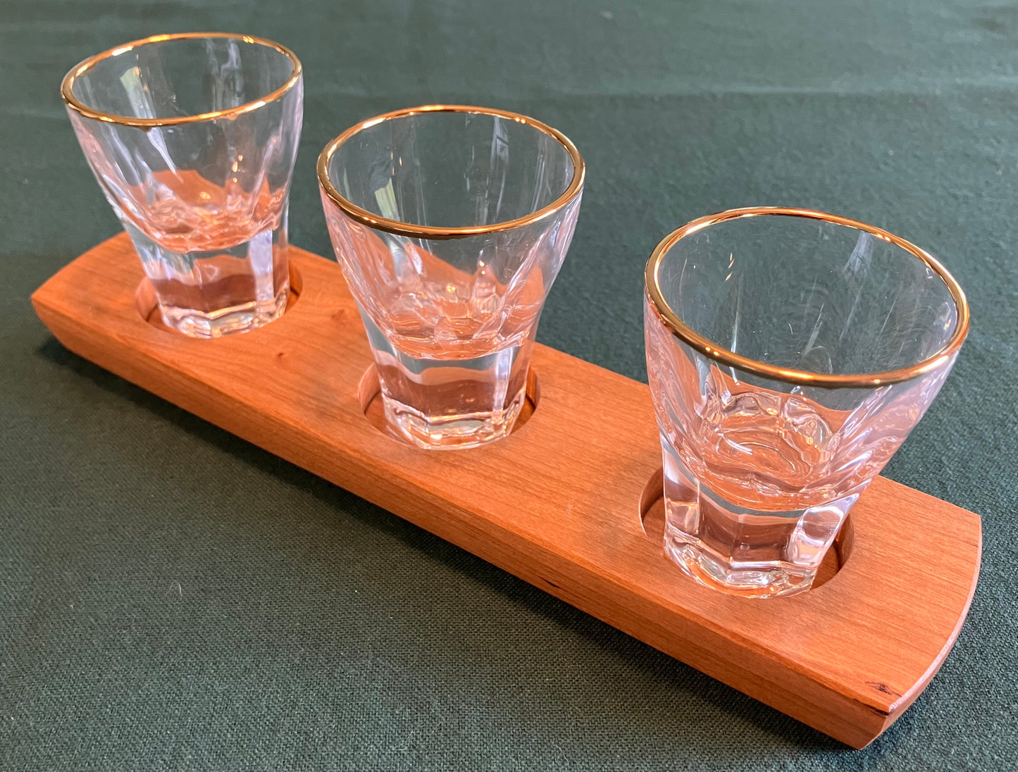 Cherry 3-Hole Shot Glass/Tealight Candle Holder