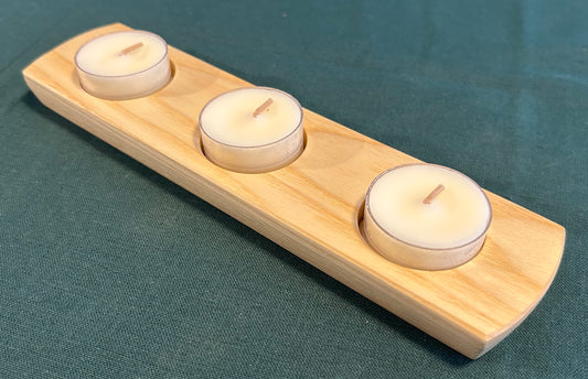 Ash 3-Hole Tealight Candle Holder