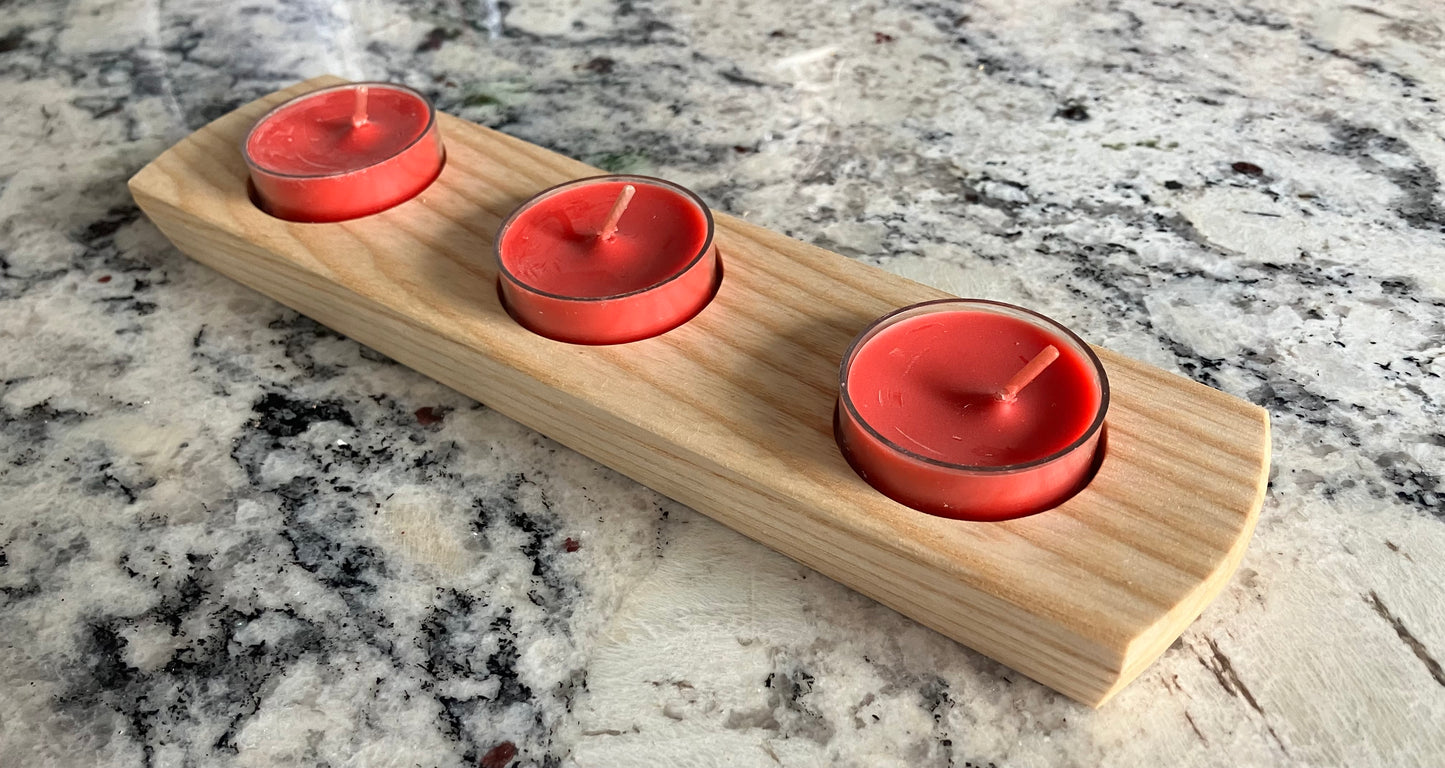 Ash 3-Hole Tealight Candle Holder