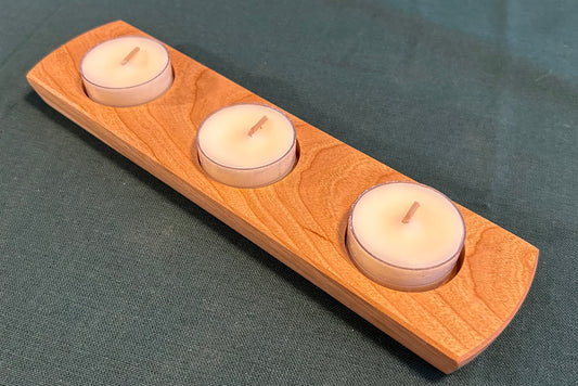 Cherry 3-Hole Tealight Candle Holder